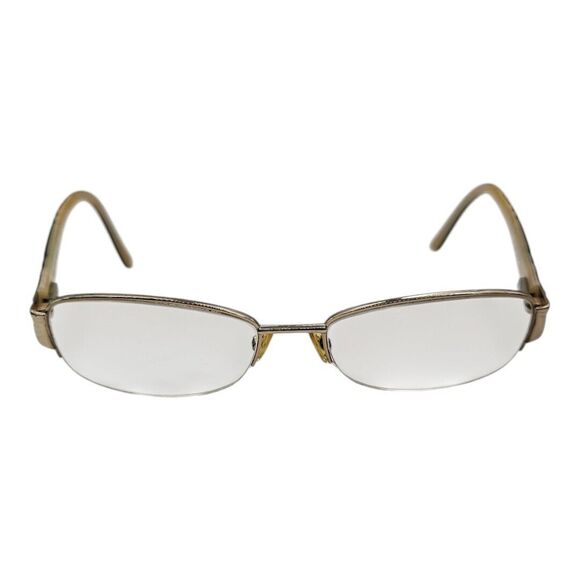 SAKS FIFTH AVENUE women 275 03YG GOLD 55-18-140 Eyeglasses With Case FRAMES ONLY - Picture 2 of 12